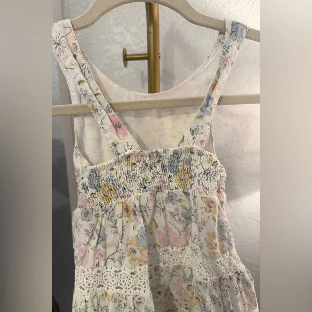 Tommy Bahama Girls Floral Tiered Dress Size 2T Crochet Lace Summer Sundress - Picture 6 of 8